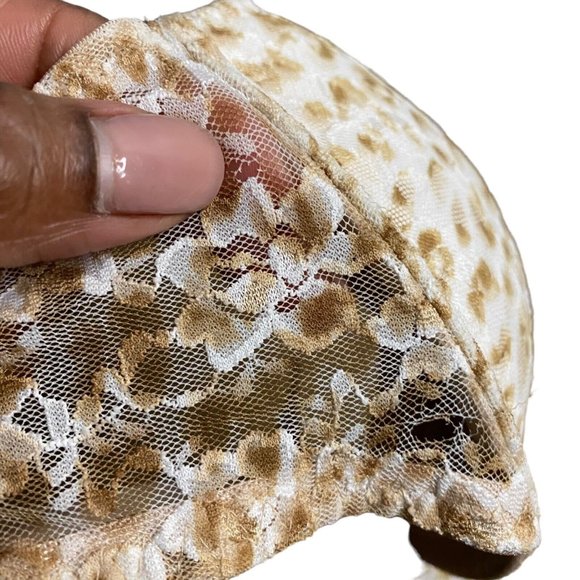 La Senza Women's Tan Floral Lace Push Up Bra - Picture 6 of 6